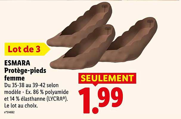 ESMARA Protège-pieds femme