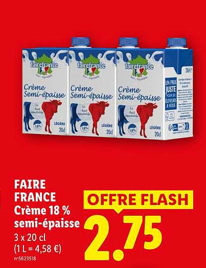 Faire France Crème semi-épaisse