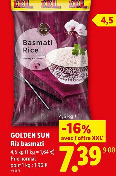 GOLDEN SUN Riz basmati
