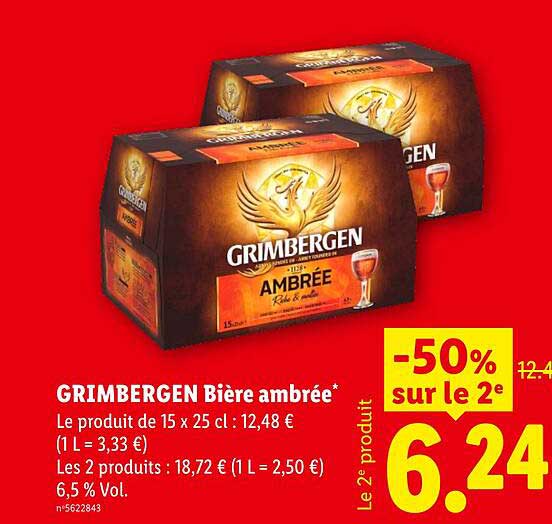 GRIMBERGEN Bière ambrée