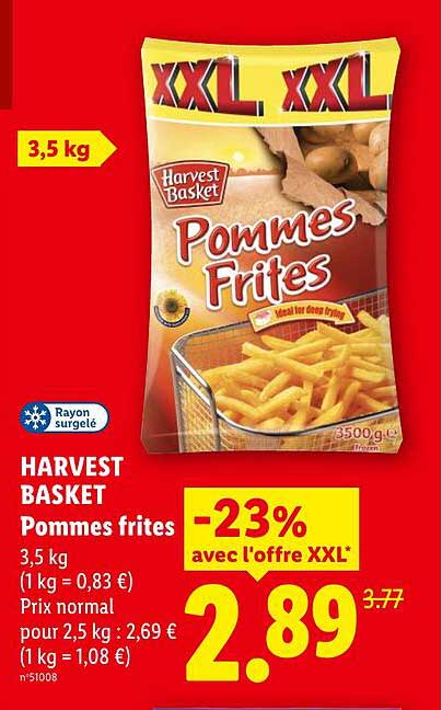 Harvest Basket Pommes frites