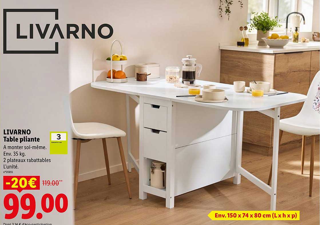 LIVARNO Table pliante