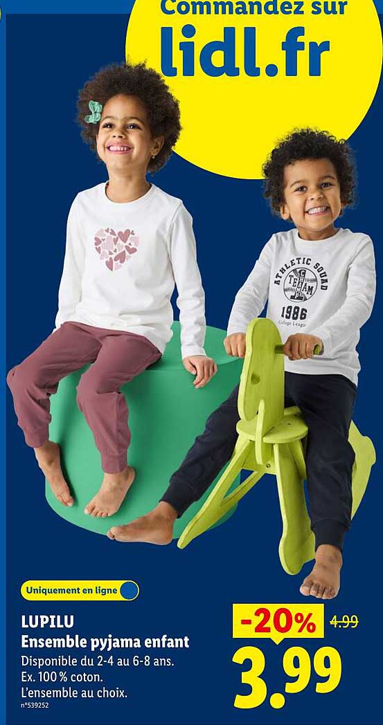 LUPILU Ensemble pyjama enfant