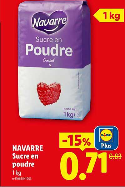 Navarre Sucre en poudre