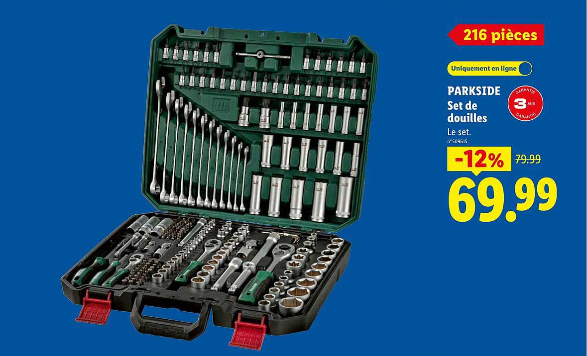PARKSIDE Set de douilles