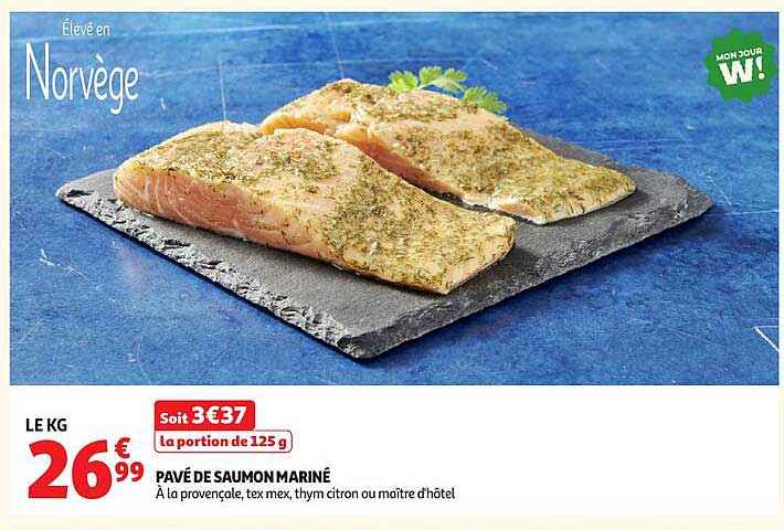 PAVÉ DE SAUMON MARINÉ