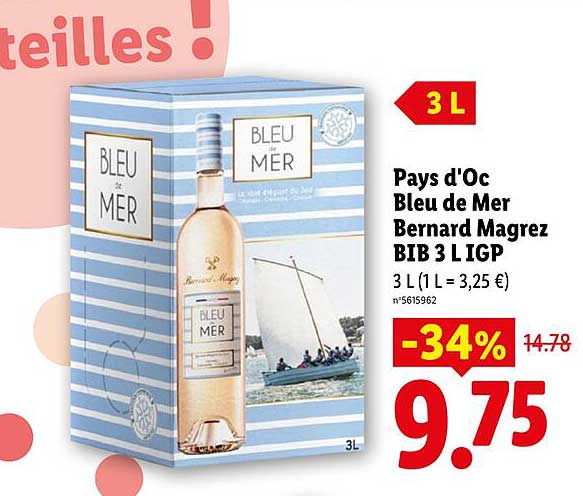 Pays d'Oc Bleu de Mer Bernard Magrez