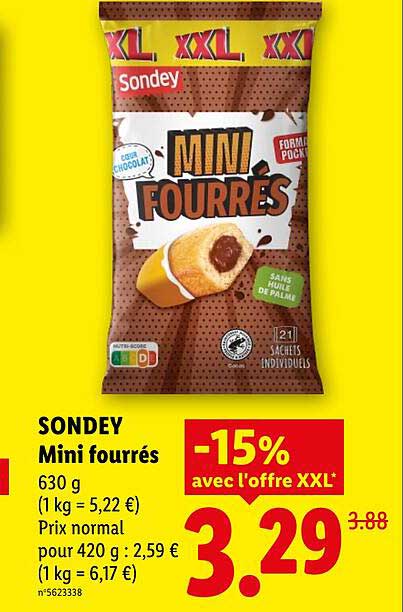 Sondey Mini fourrés