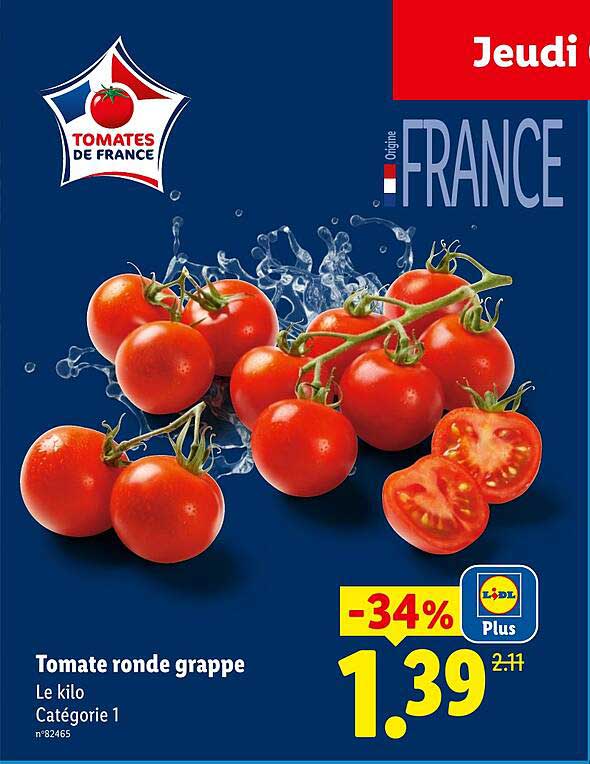 Tomate ronde grappe