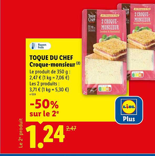 TOQUE DU CHEF Croque-monsieur