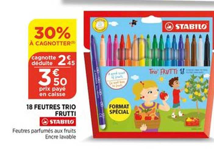 18 feutres trio frutti stabilo