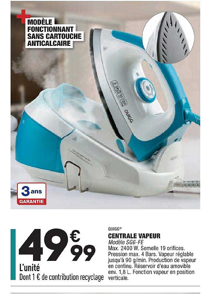 Centrale Vapeur Quigg