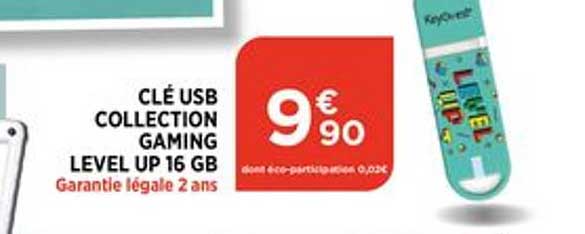 clé usb 16 gb collection gaming level up