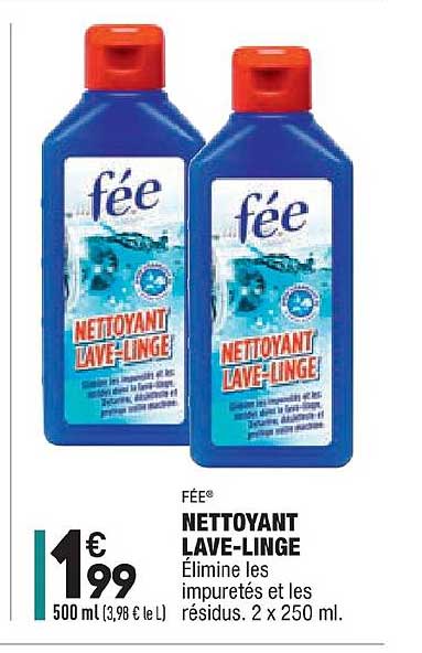 nettoyant lave linge fée
