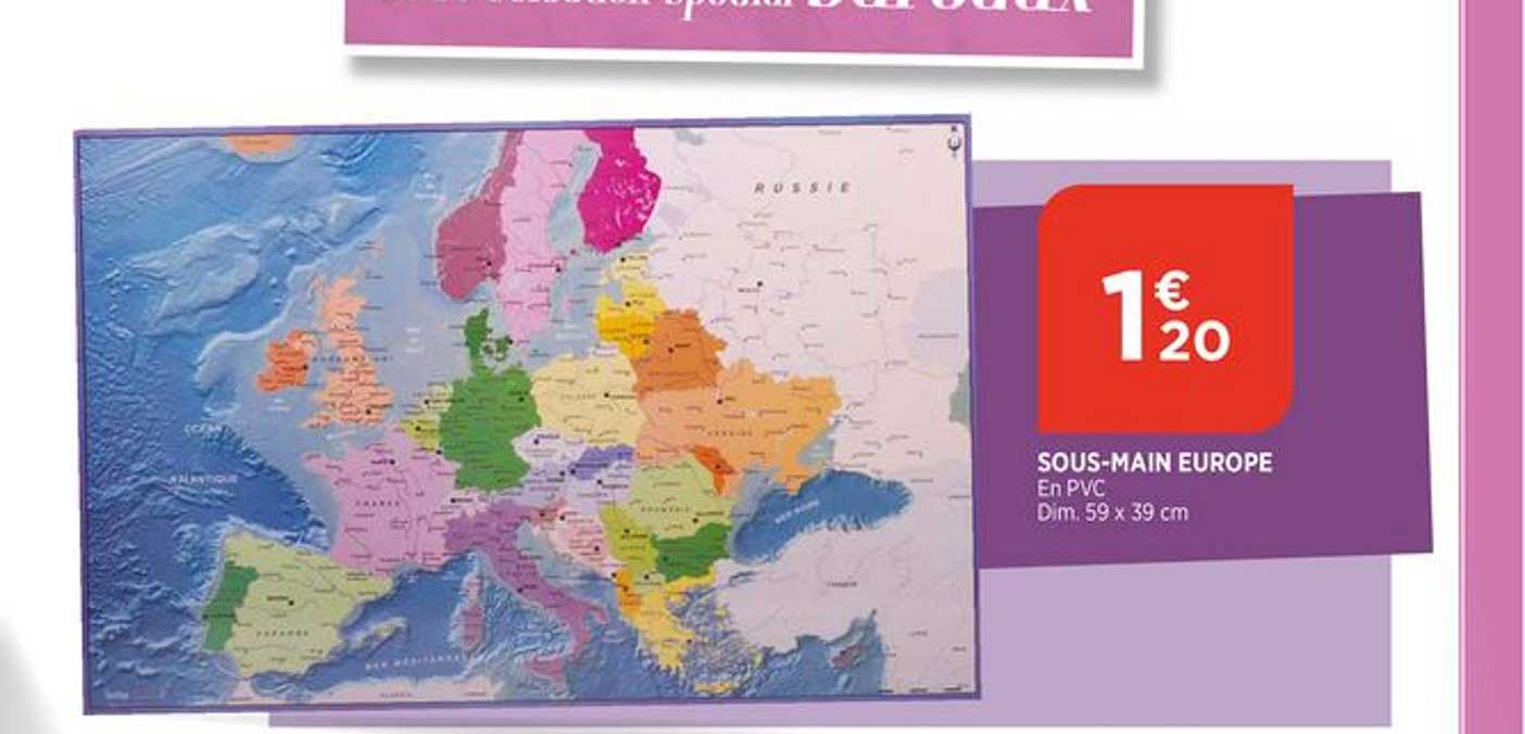 sous main europe en pvc
