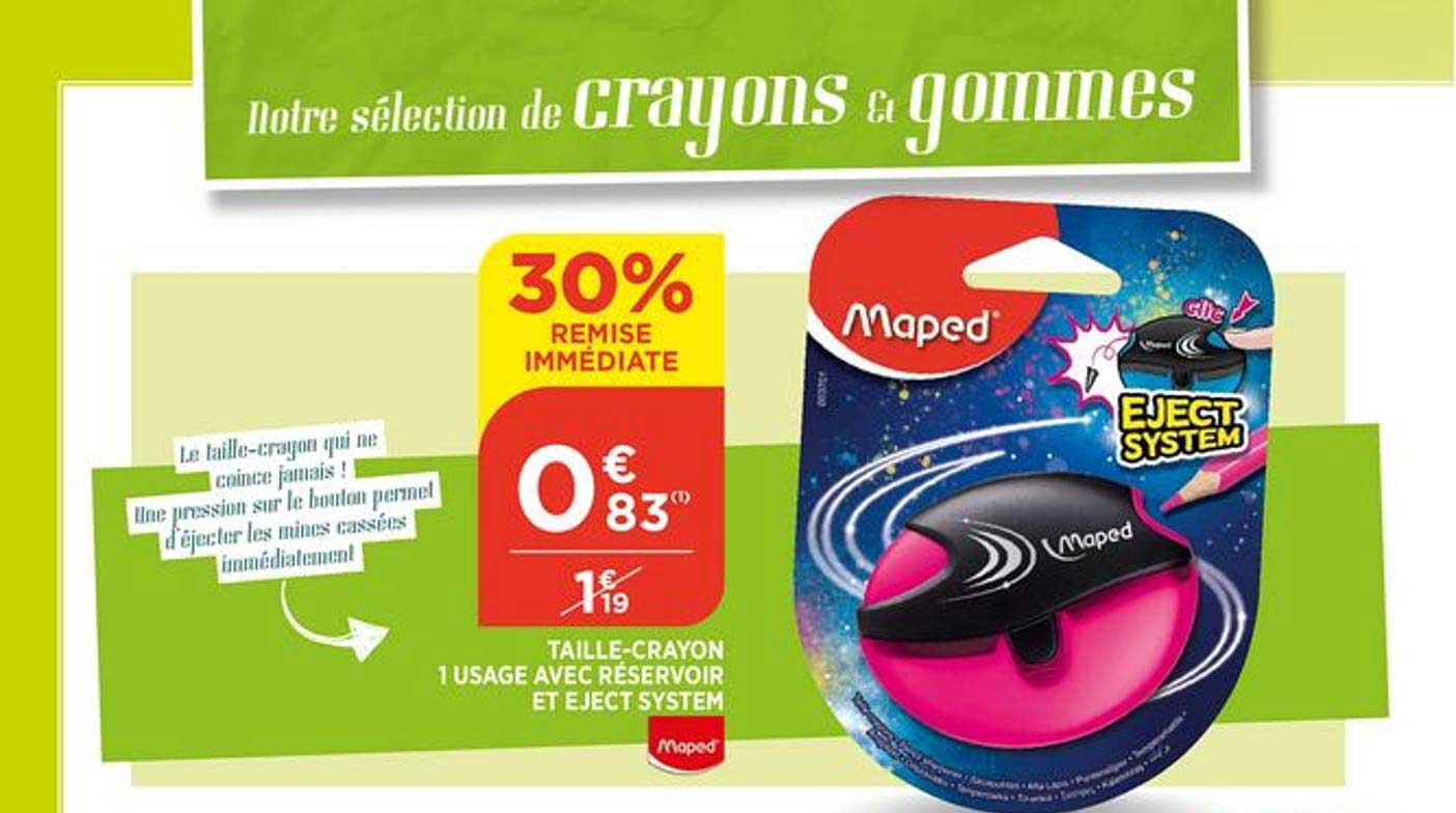 taille crayon 1 usage avec réservoir et eject system maped