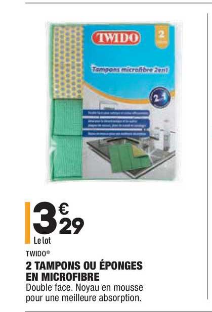 2 Tampons Ou éponges En Microfibre Twido