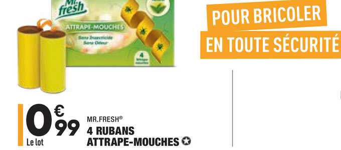 4 rubans attrape-mouches mr.fresh