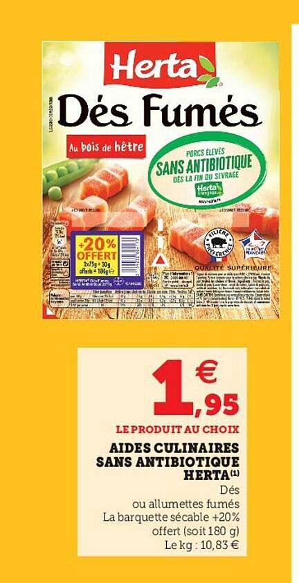aides culinares sans antibiotique herta