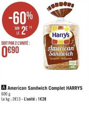 american sandwich complet harrys