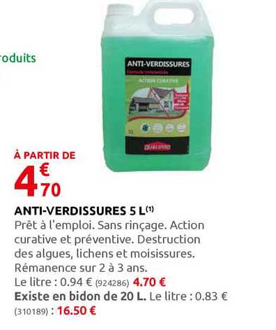 anti-verdissures 5 l