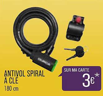 antivol spiral à clé