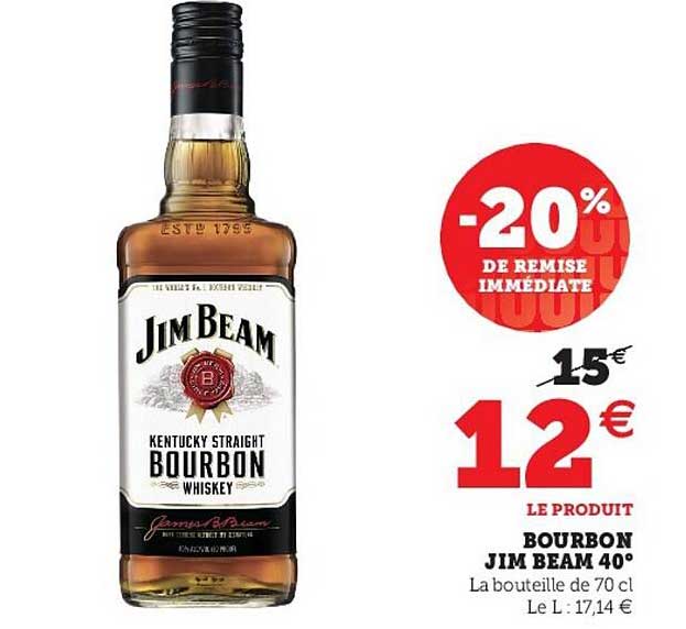bourbon jim beam 40°