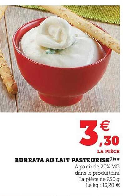 Burrata Au Lait Pasteurisé