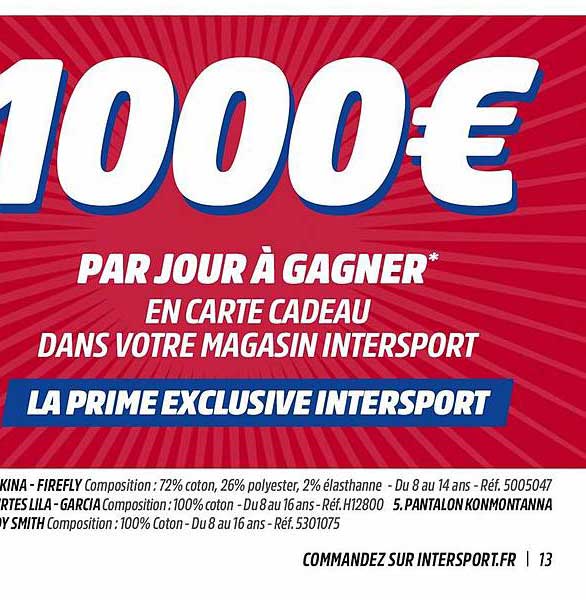 carte cadeau dans votre magasin interport