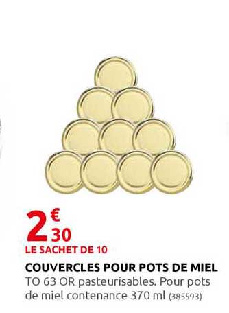 couvercles pour pots de miel