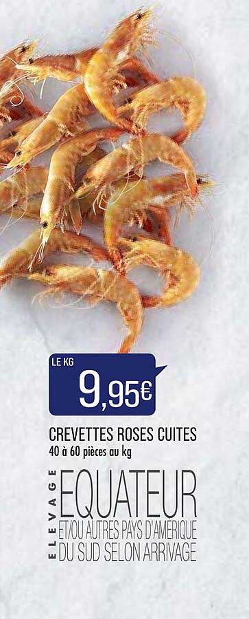 Crevettes Roses Cuites