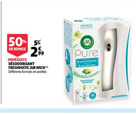 désodorisant freshmatic air wick