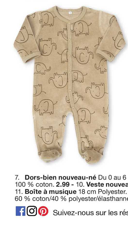 dors-bien nouveau-néé, veste nouveau-né, boîte à musique