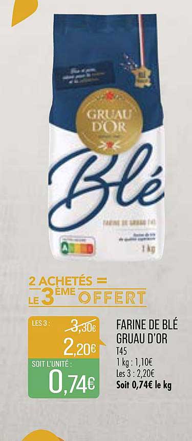 farine de blé gruau d'or