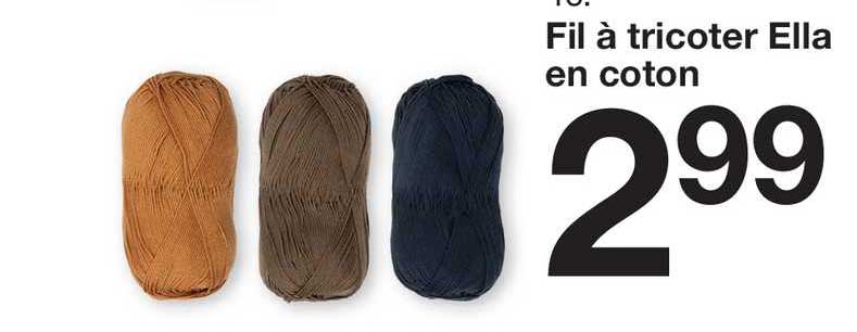 fil à tricoter ella en coton