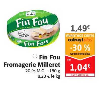 fin fou fromagerie milleret
