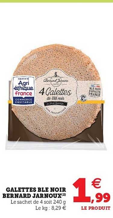 galettes blé noir bernard jarnoux