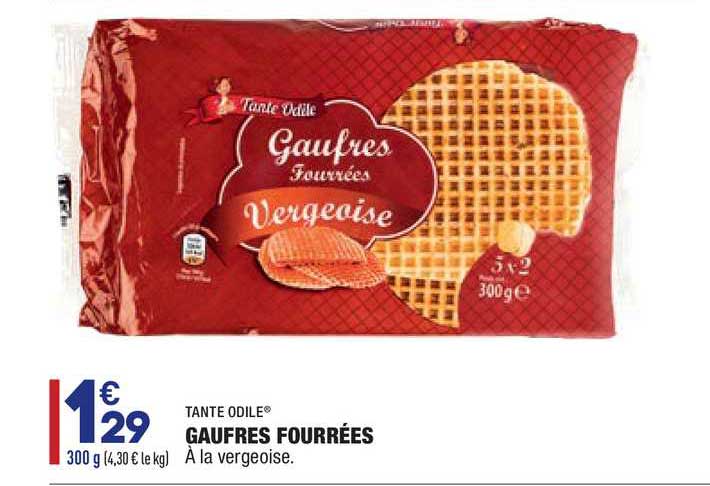 gaufres fourrées tante odile