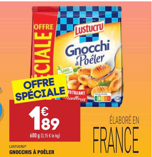 Gnocchis à Poêler Lustucru