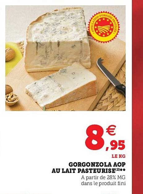 Gorgonzola Aop Au Lait Pasteurisé