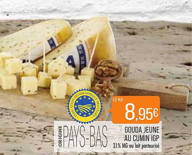 Gouda Jeune Au Cumin Igp