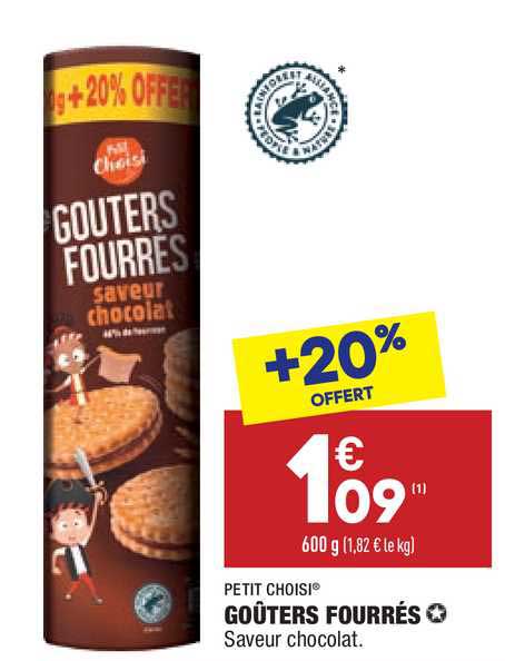 goûter fourrés petit choisi