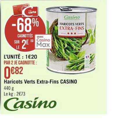 Haricots Verts Extra-fins Casino