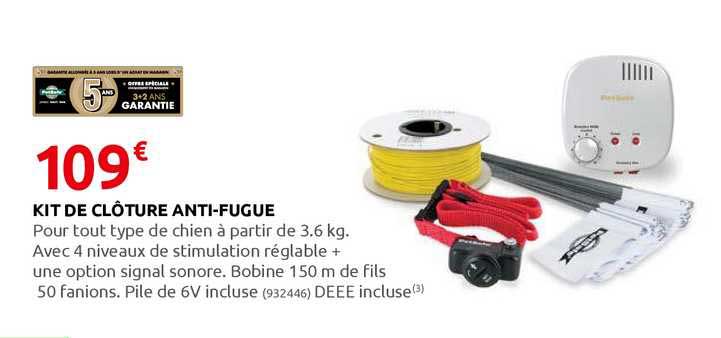 kit de clôture anti-fugue