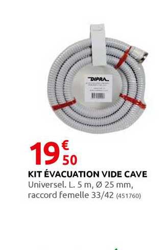 kit évacuation vide cave