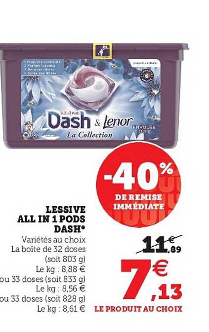 lessive all in 1 pods dash