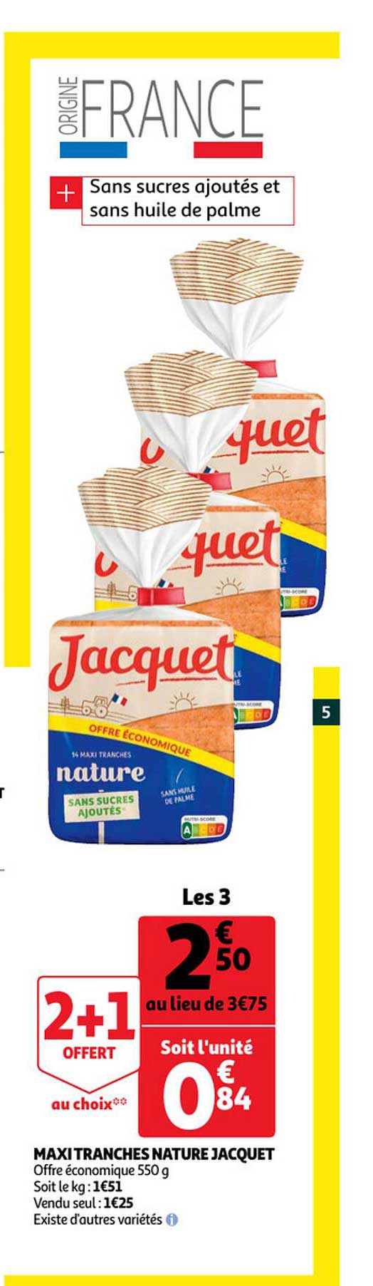 Maxi Tranches Nature Jacquet