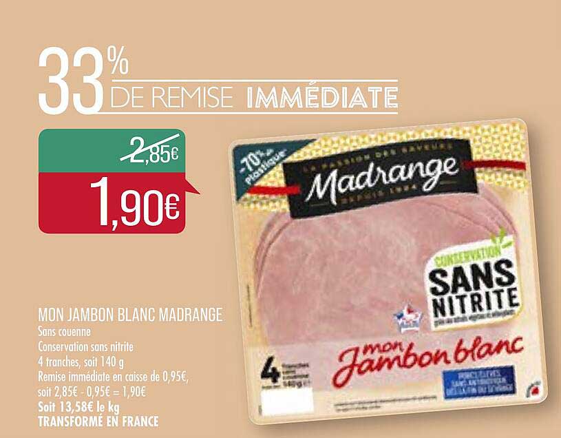 mon jambon blanc madrange