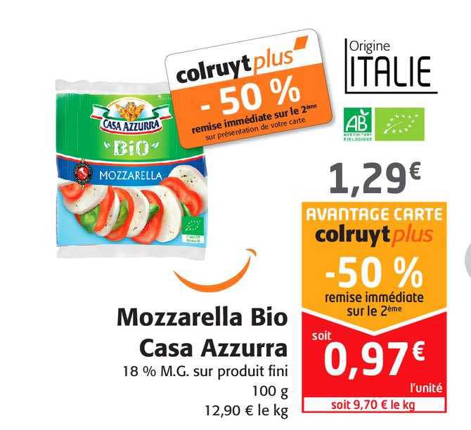 mozzarella bio casa azzurra