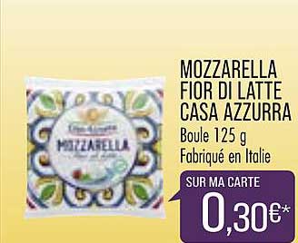 Mozzarella Fior Di Latte Casa Azzurra